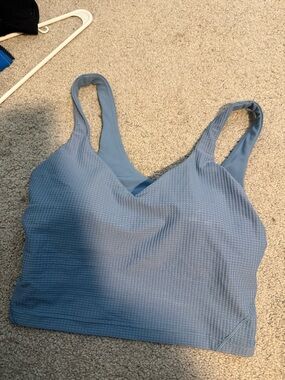 lululemon athletica Sky Blue Ribbed V-Neck Bralette